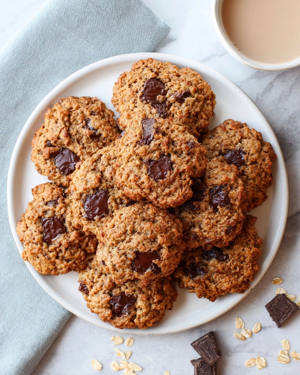 Date-Sweetened Gluten Free Oatmeal Chocolate Chip Cookies – Vegan! Recipe - Recipe Image