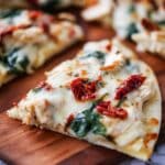 Tuscan Garlic Chicken Pita Pizzas Recipe