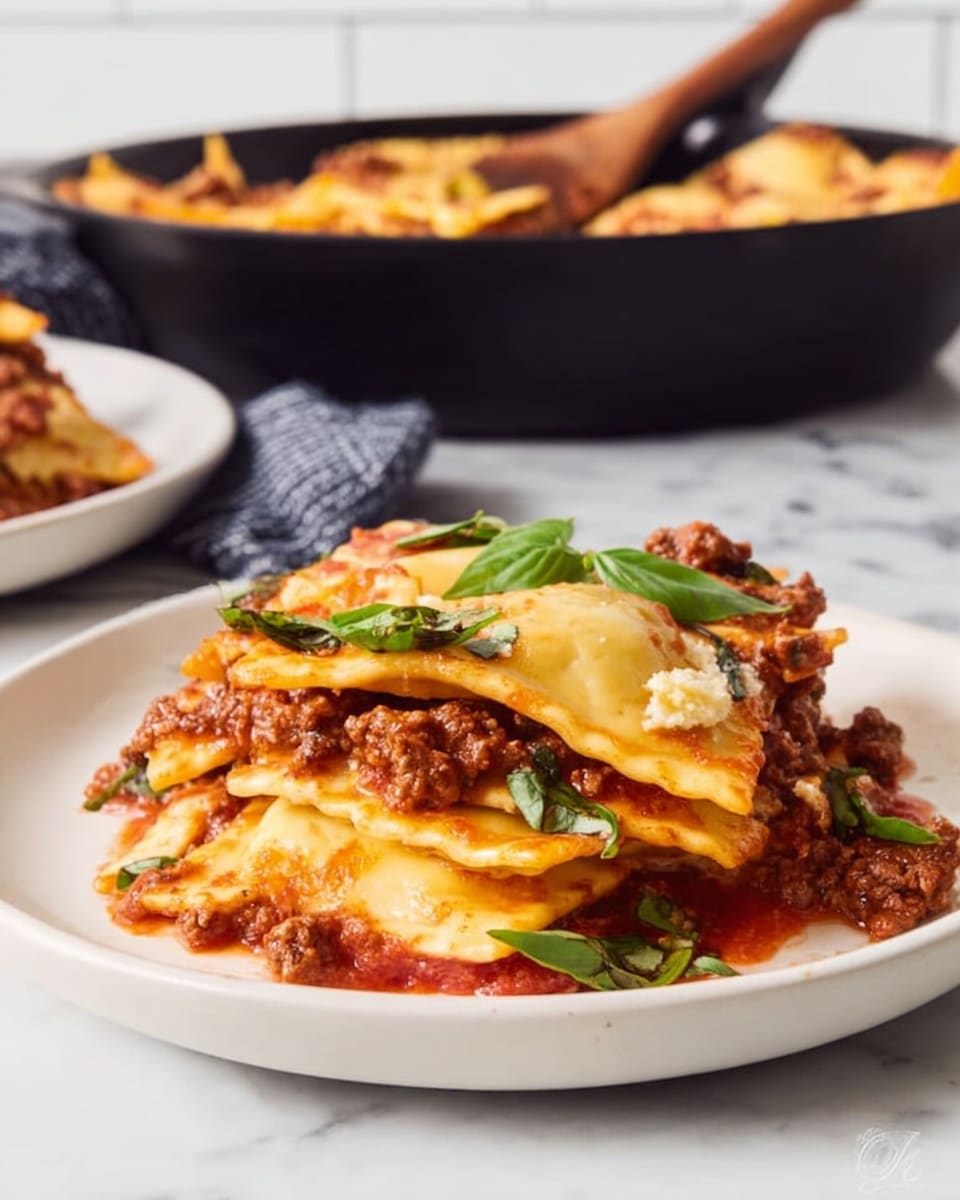 Beefy Baked Ravioli: Cozy, Cheesy Pasta Delight
