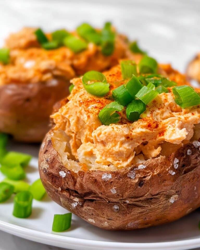 Low Carb Buffalo Chicken Stuffed Sweet Potatoes Recipe