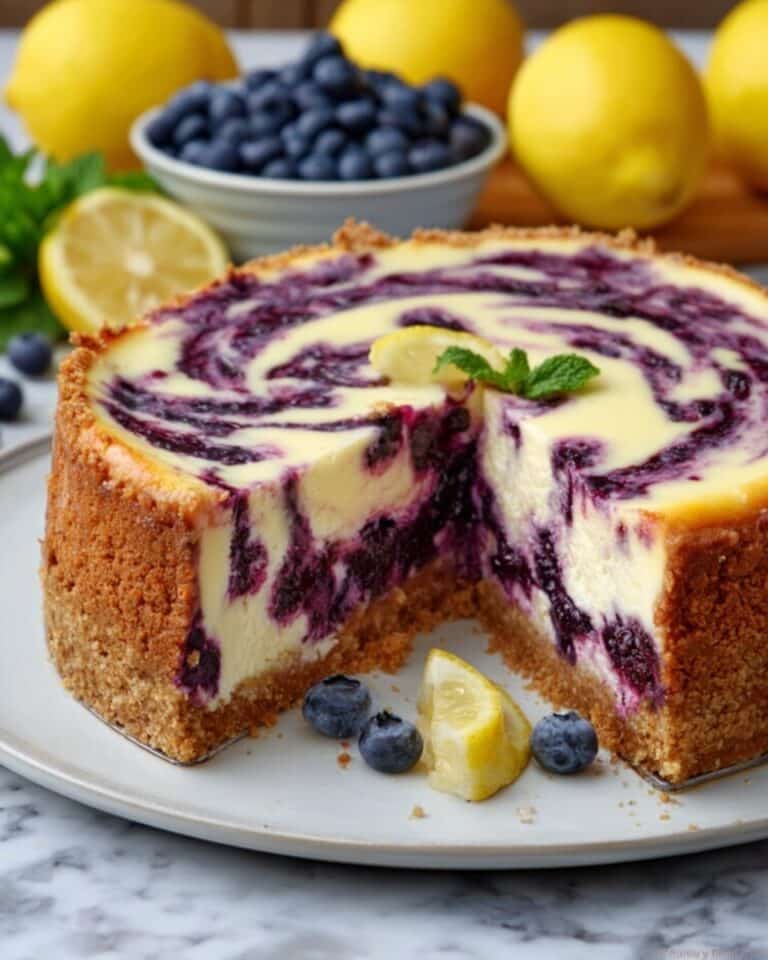Lemon Blueberry Cheesecake Recipe