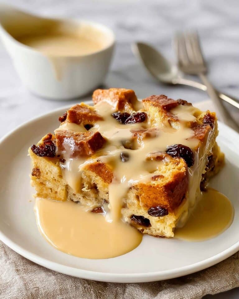 Easy Bread Pudding with Rum Sauce Recipe