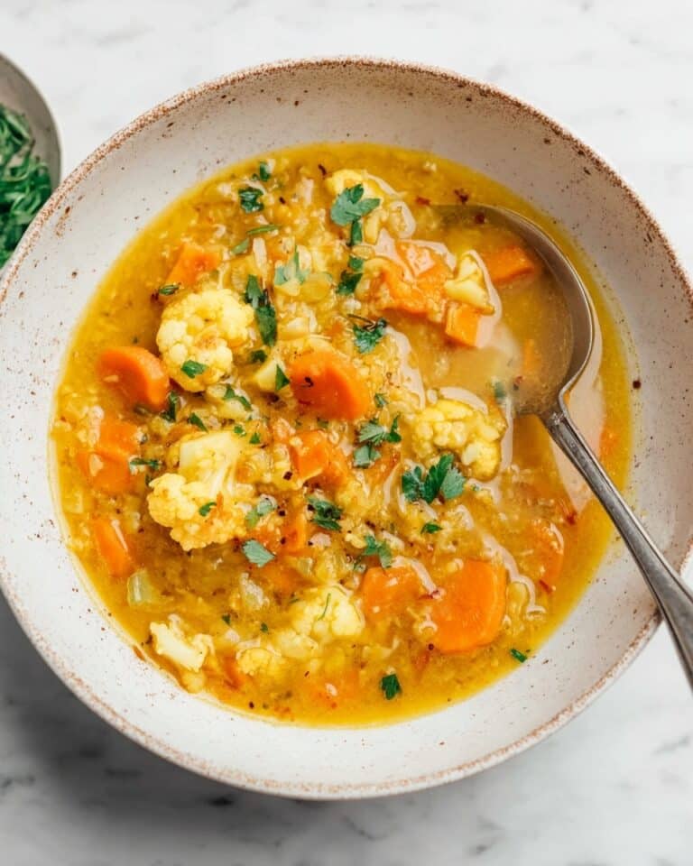 Cauliflower Lentil Soup Recipe