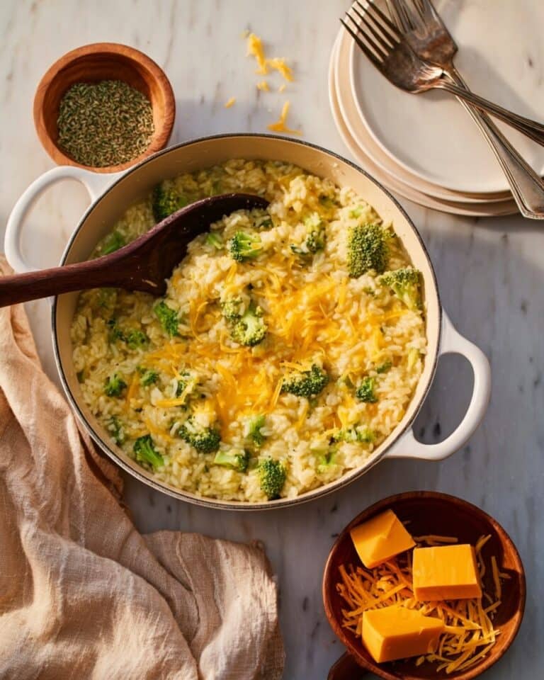 Broccoli Cheddar Orzo Recipe