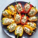 Cheese and Everything Bagel-Stuffed Mini Peppers Recipe