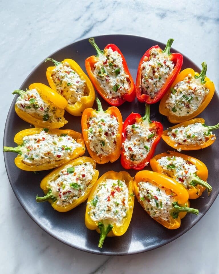 Cheese and Everything Bagel-Stuffed Mini Peppers Recipe