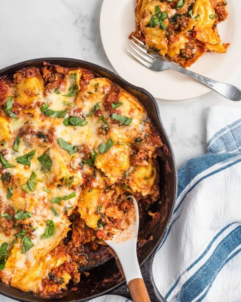 Beefy Baked Ravioli Recipe