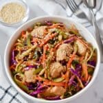 Sesame Ginger Broccoli Slaw Chicken Stir Fry Recipe