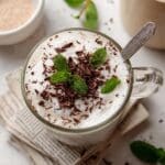 Peppermint Milk Tea with Dark Chocolate Recipe