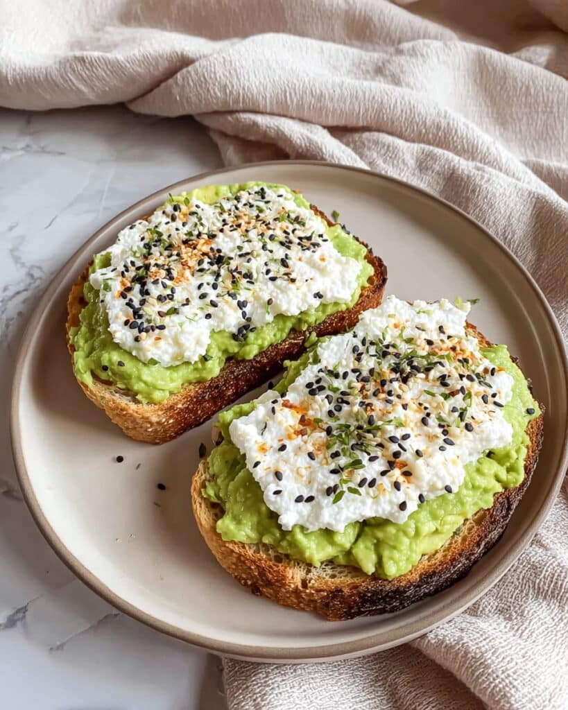 Creamy Cottage Cheese Avocado Toast (Quick Recipe) Recipe