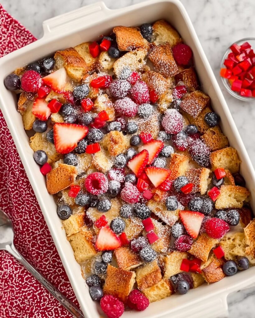Hawaiian Roll French Toast Bake with Berries Recipe