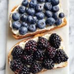 Ricotta Toast with Fresh Berries and Honey Recipe