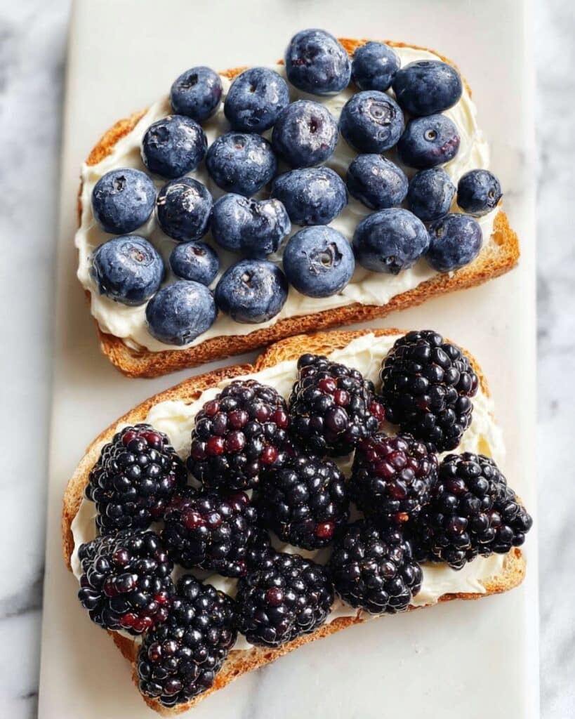 Ricotta Toast with Fresh Berries and Honey Recipe