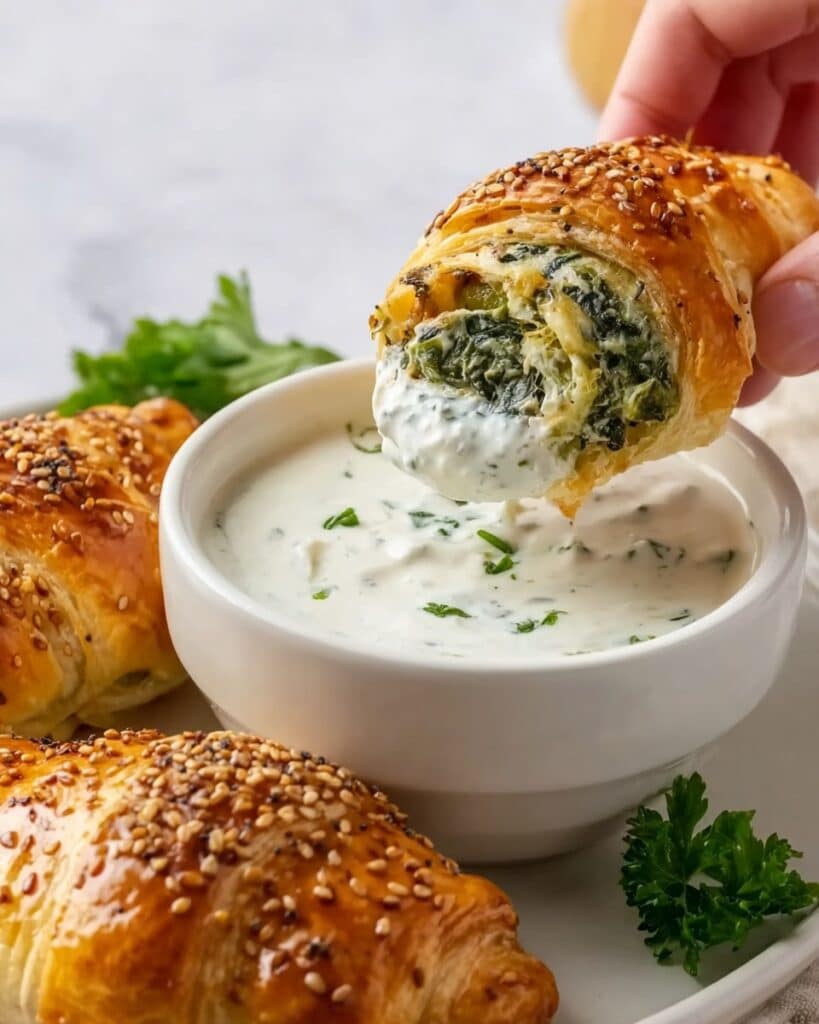 Rice Paper Spanakopita Spirals Recipe