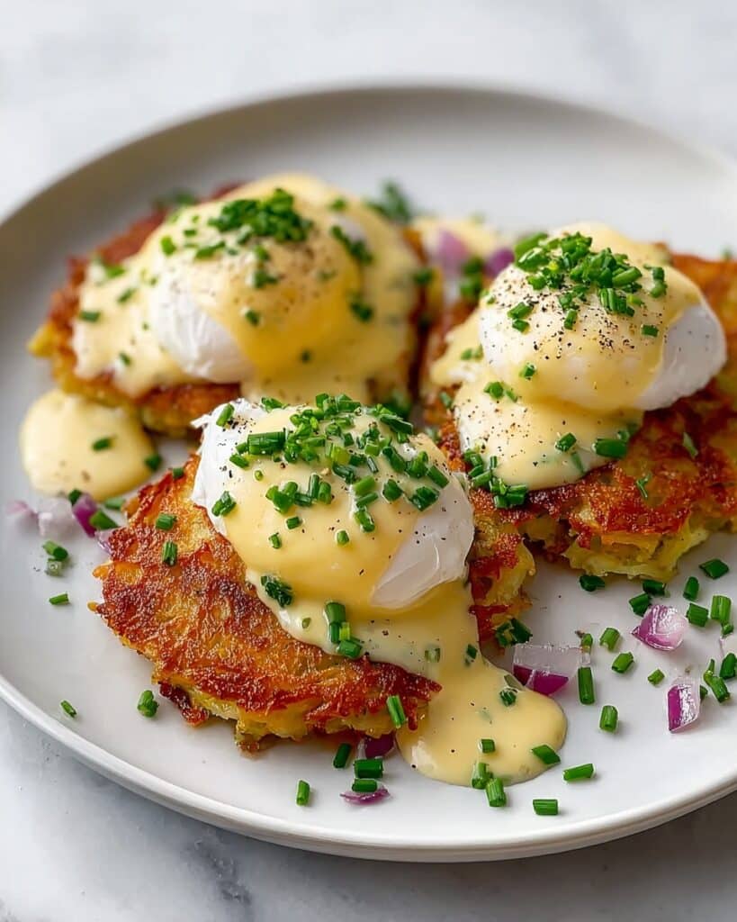 Easy Latke Eggs Benedict Recipe