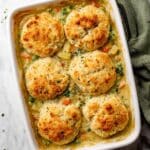 Biscuit & Vegetable Pot Pie (Casserole) Recipe