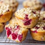 Healthy Raspberry Muffins [One Bowl] Recipe
