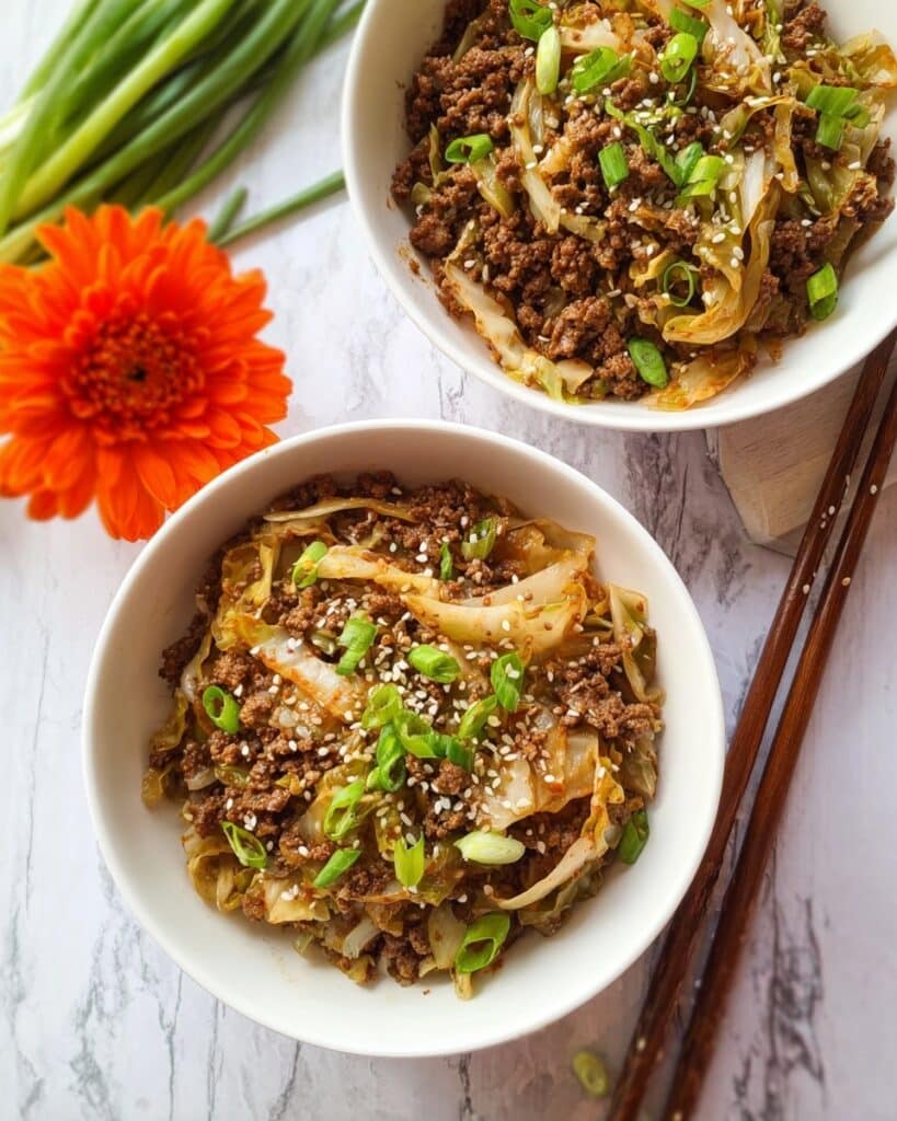 Low-Carb Mongolian Ground Beef and Cabbage: 20-Minute Meal Recipe