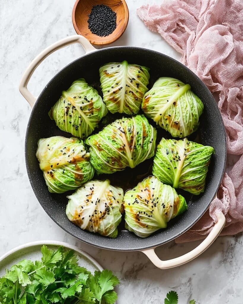 Sesame Ginger Keto Cabbage Rolls Recipe
