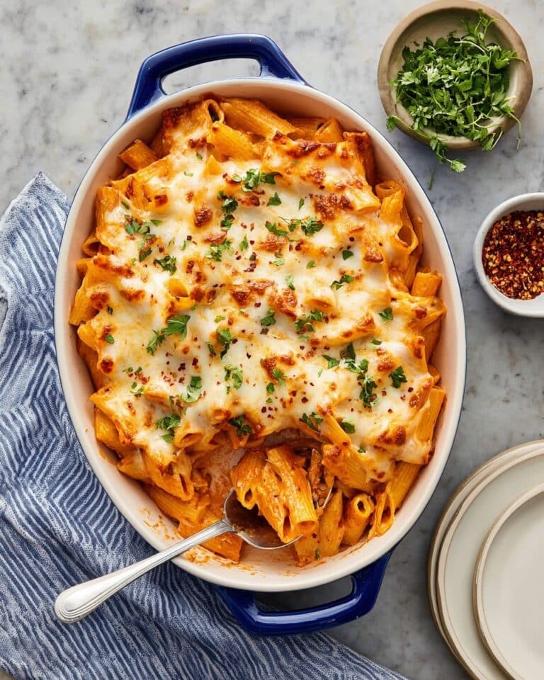 Cheesy Pumpkin Ricotta Pasta Bake Recipe