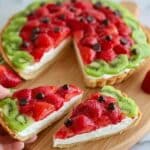 Strawberry Kiwi Watermelon Fruit Pizza Recipe