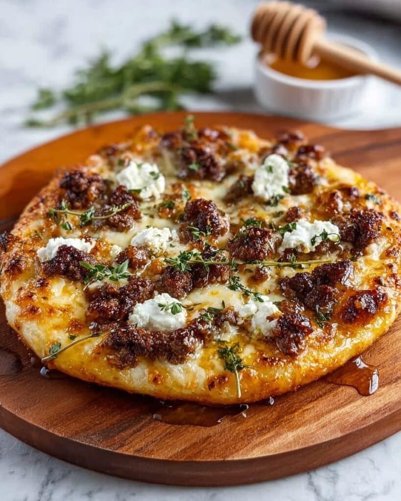 Sausage Ricotta Honey Hot Pizza Recipe