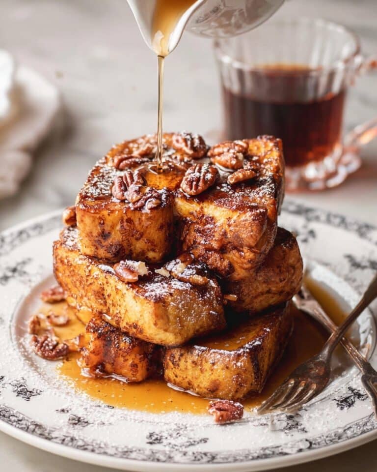 Hawaiian Bread Pumpkin Spice French Toast with Candied Pecans Recipe