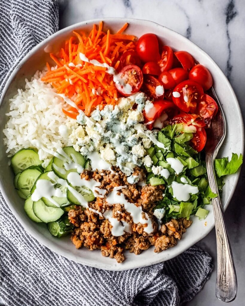 Healthy Buffalo Chicken Bowls Recipe
