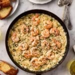 One Pot Garlic Butter Shrimp and Orzo Recipe