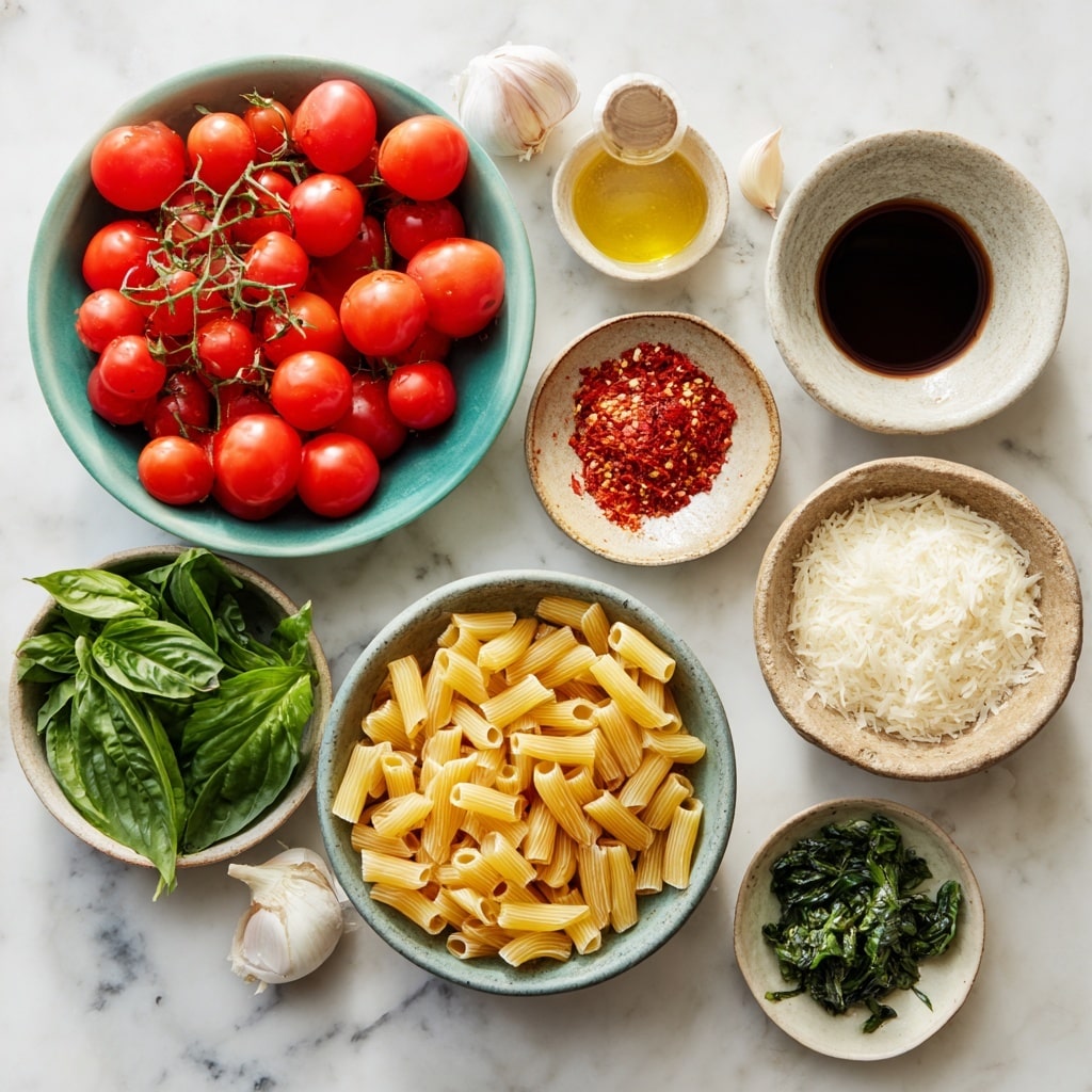 Roasted Tomato Garlic Pasta Recipe - Recipe Image