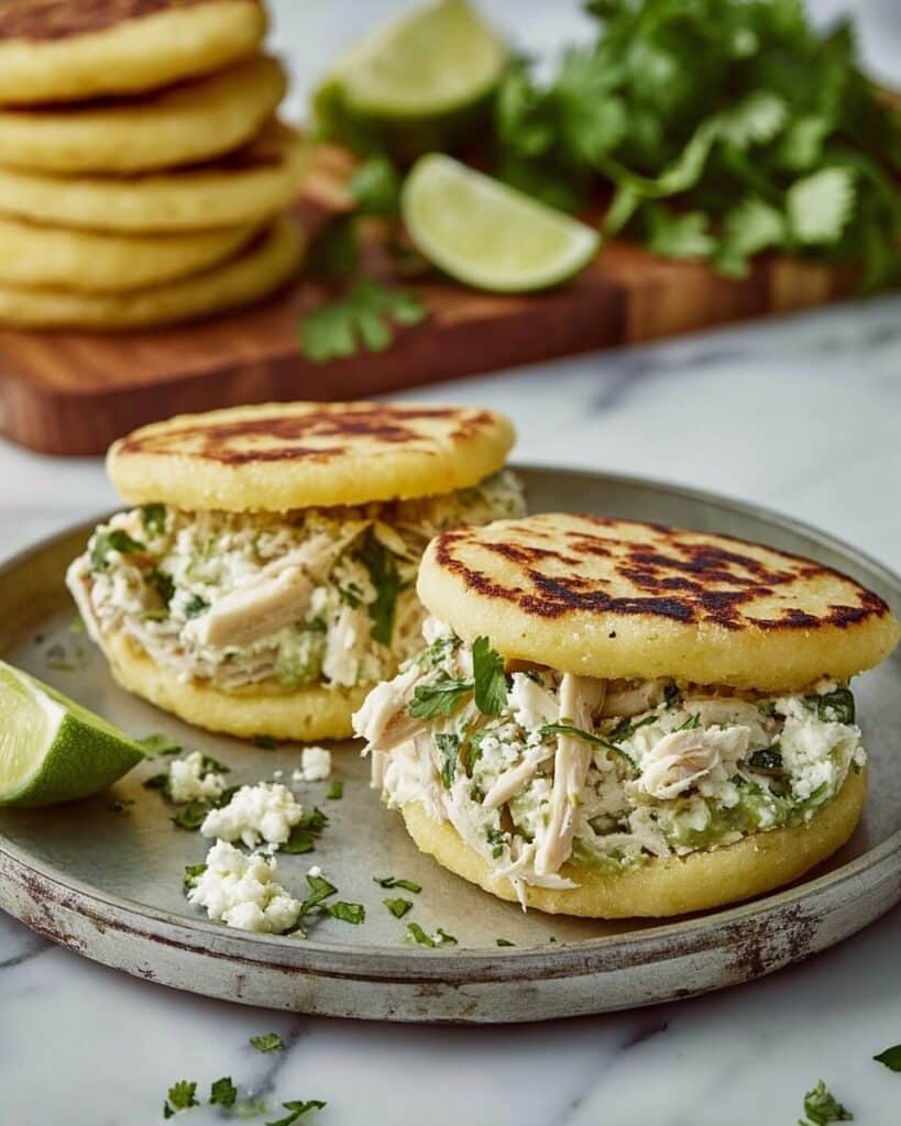 Homemade Arepa with Reina Pepiada: Authentic Venezuelan Flavor
