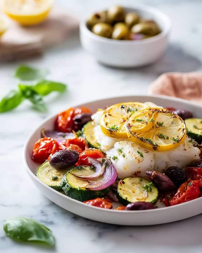 Tender 20 Minute Mediterranean Baked Cod Recipe