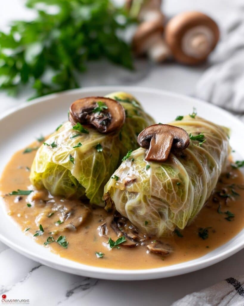 Gołąbki with Mushroom Sauce Recipe