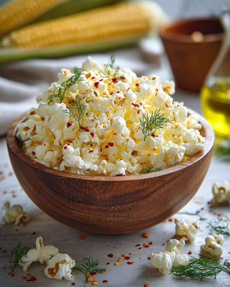 Spicy Dill Pickle Popcorn Recipe