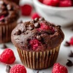 Feel-Good Chocolate Raspberry Muffins Recipe
