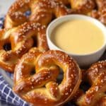 Creamy Cheddar Cheese Sauce for Pretzels Recipe