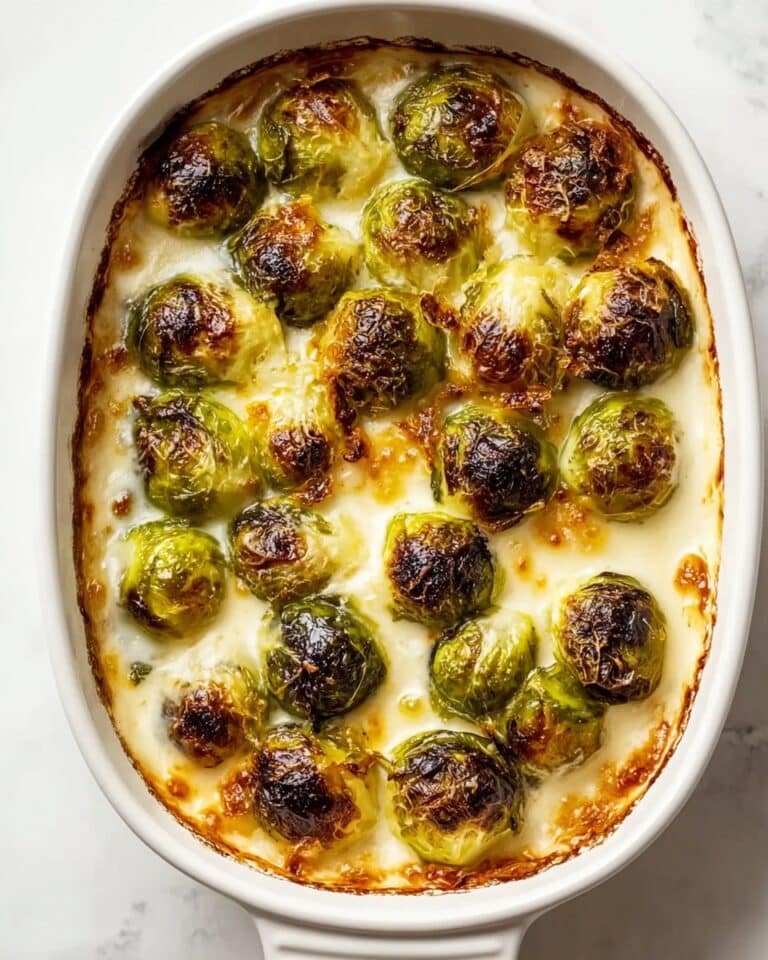 Tasty Boursin Brussels Sprouts with Spicy Honey Recipe