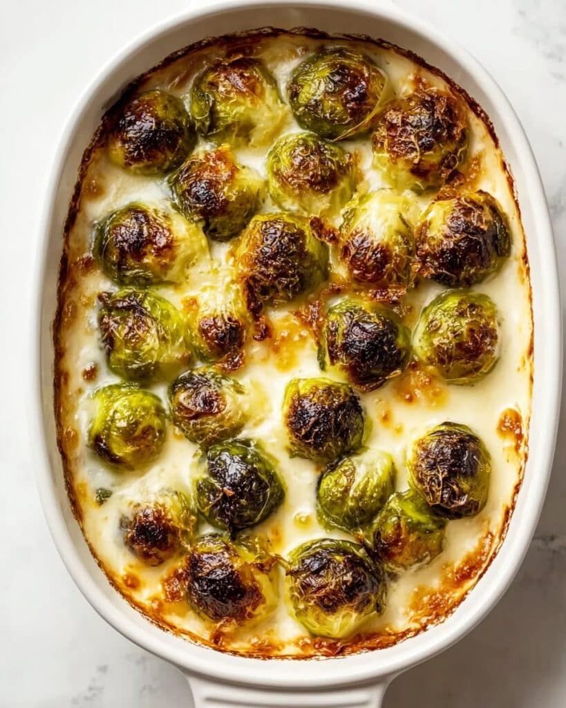 Tasty Boursin Brussels Sprouts with Spicy Honey Recipe