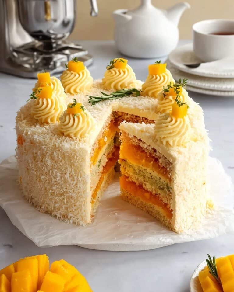 Vegan Mango Coconut Cake Recipe