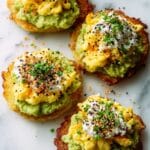 Loaded Hash Browns with Scrambled Eggs, Avocado, and Cottage Cheese Recipe