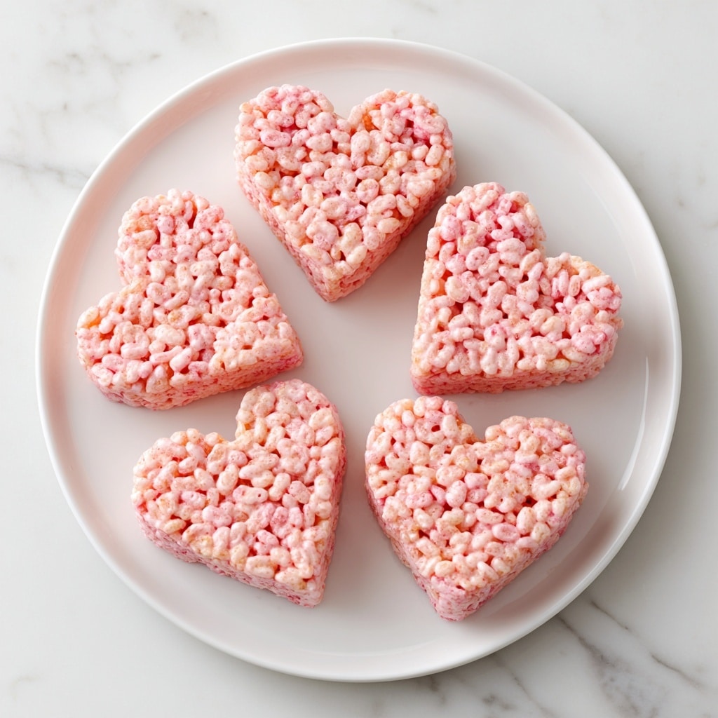 Strawberry Heart Rice Krispie Treats Recipe - Recipe Image