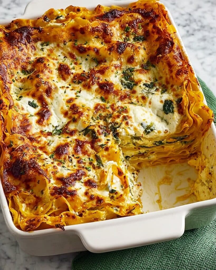 Italian Butternut Squash and Spinach Lasagna Recipe