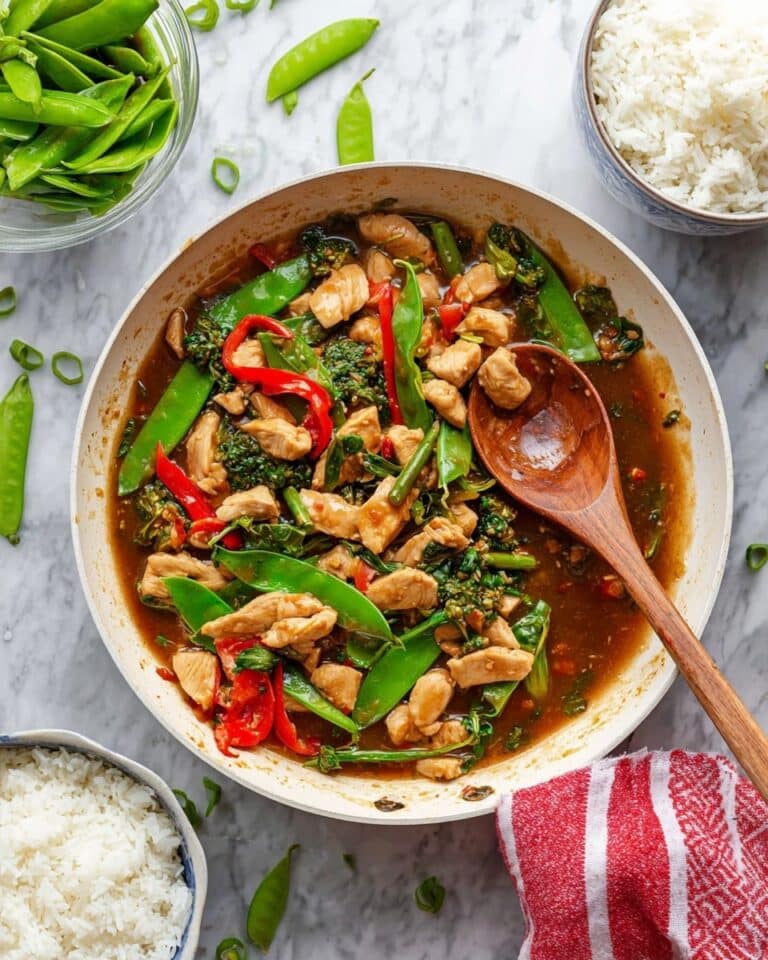 Peanut Satay Chicken Stir Fry Recipe