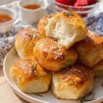 Salted Rosemary Sourdough Focaccia Muffins Recipe