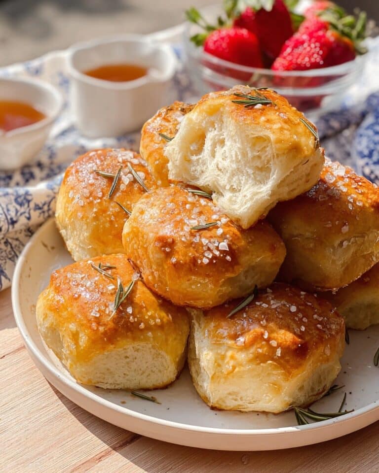 Salted Rosemary Sourdough Focaccia Muffins Recipe