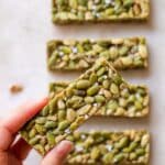 Salted Honey Pumpkin Seed Bars Recipe