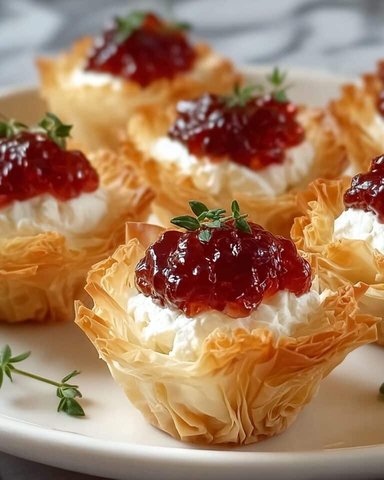 Pepper Jelly & Cream Cheese Puff Pastry Bites Recipe