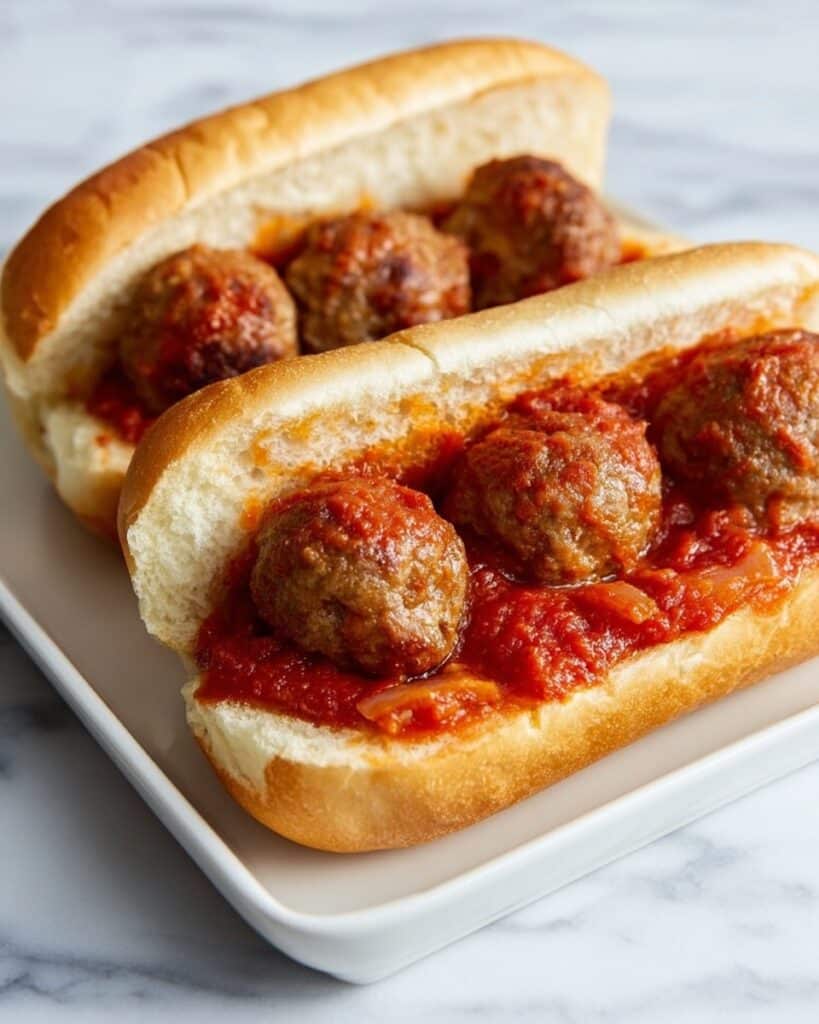 Mini Football Meatball Subs Recipe