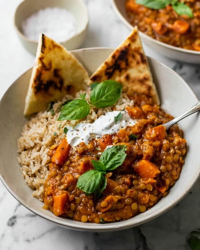 Slow Cooker Sweet Potato and Lentil Tikka Masala (Vegan) Recipe