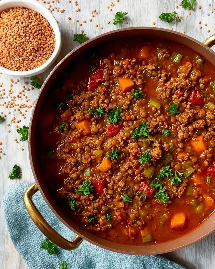 Simple Ground Turkey Lentil Soup Recipe